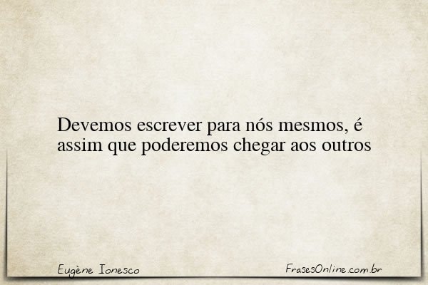 Frase de Eugène Ionesco