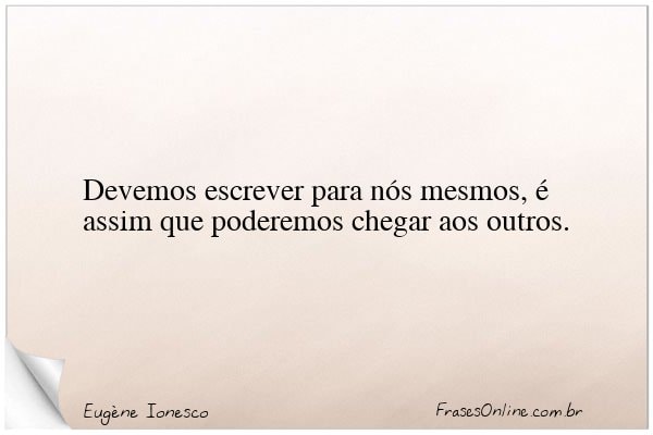 Frase de Eugène Ionesco