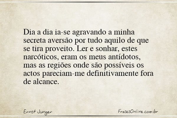 Frase de Ernst Junger