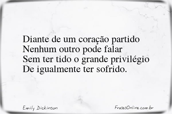 Frase de Emily Dickinson