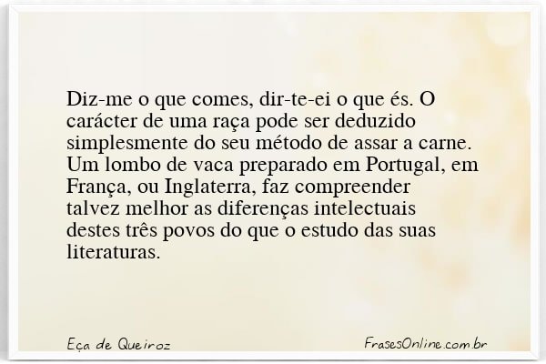 Frase de Eça de Queiroz