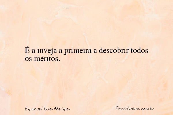 Frase de Emanuel Wertheimer