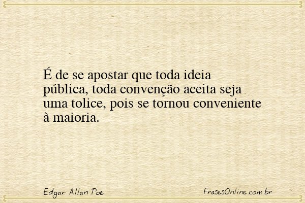 Frase de Edgar Allan Poe