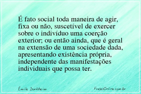 Frase de Émile Durkheim