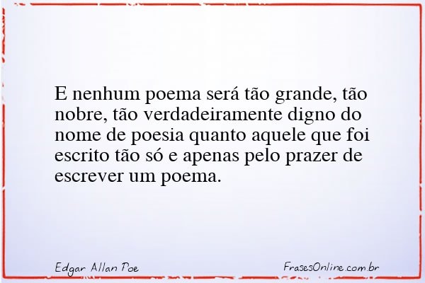 Frase de Edgar Allan Poe