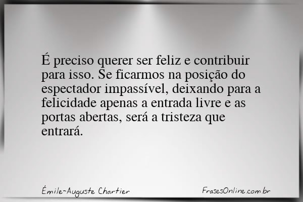 Frase de Émile-Auguste Chartier