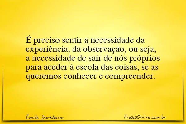 Frase de Émile Durkheim