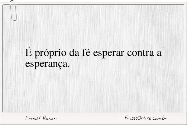 Frase de Ernest Renan
