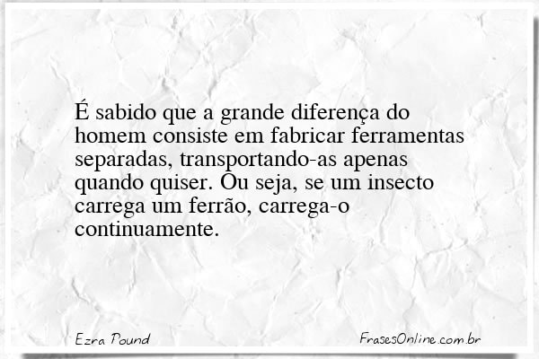 Frase de Ezra Pound