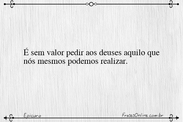 Frase de Epicuro
