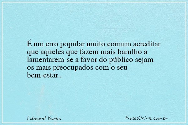 Frase de Edmund Burke