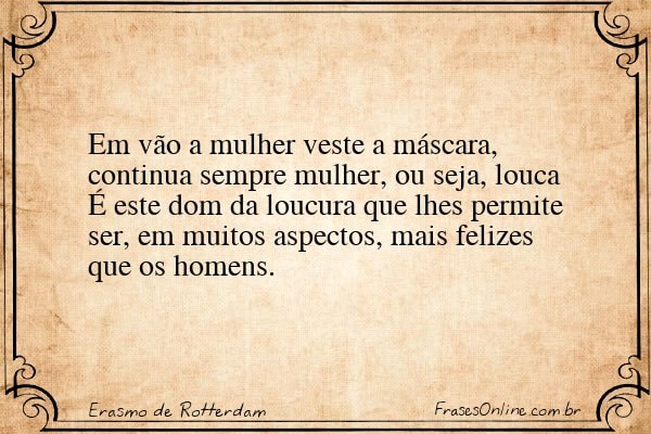 Frase de Erasmo de Rotterdam