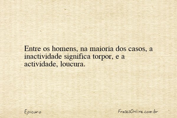 Frase de Epicuro