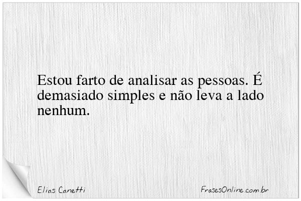 Frase de Elias Canetti