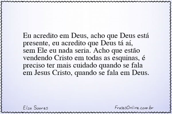 Frase de Elza Soares