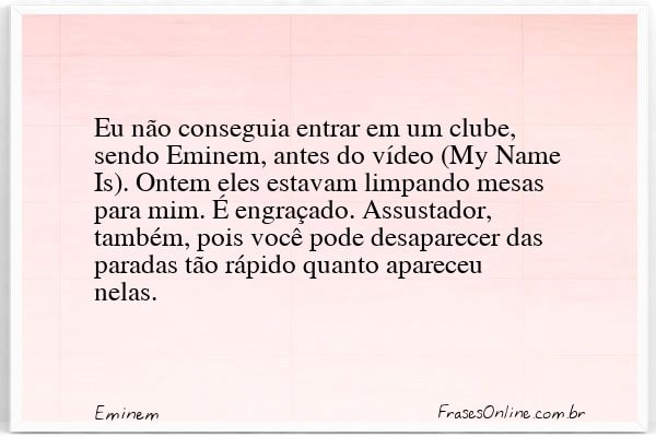 Frase de Eminem