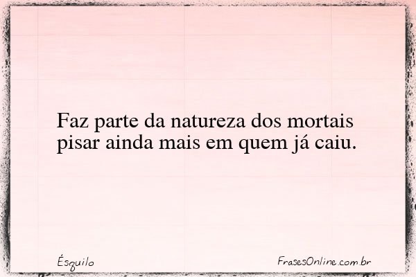 Frase de Ésquilo