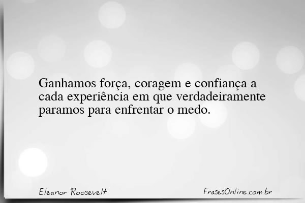 Frase de Eleanor Roosevelt