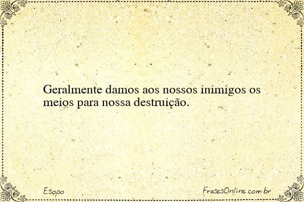 Frase de Esopo