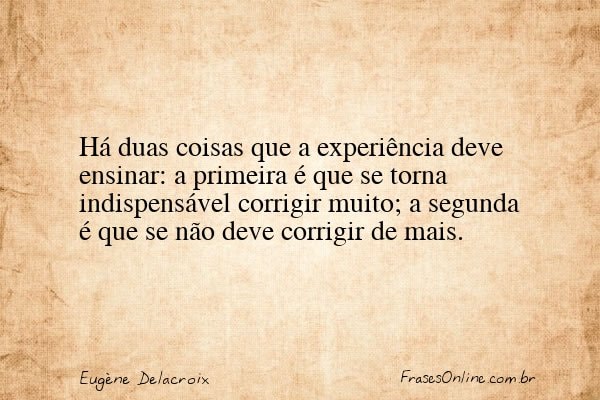 Frase de Eugène Delacroix