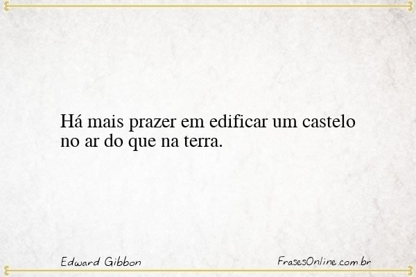 Frase de Edward Gibbon