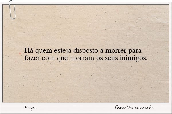 Frase de Esopo