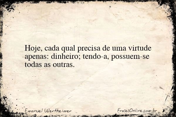Frase de Emanuel Wertheimer