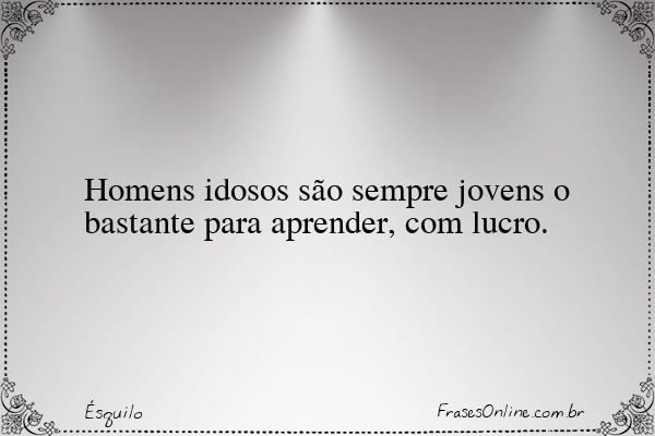 Frase de Ésquilo