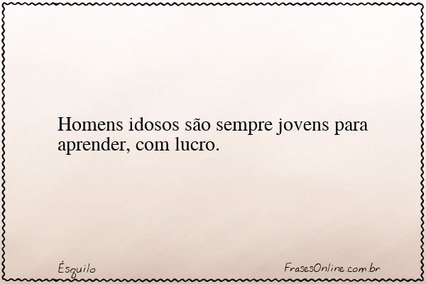 Frase de Ésquilo