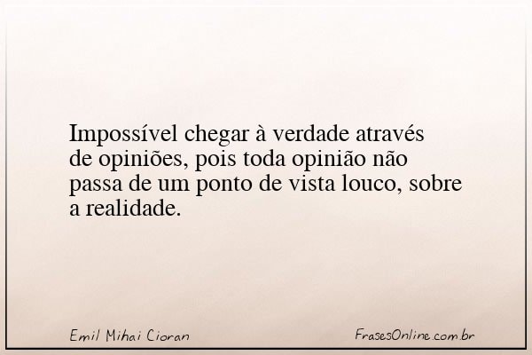 Frase de Emil Mihai Cioran