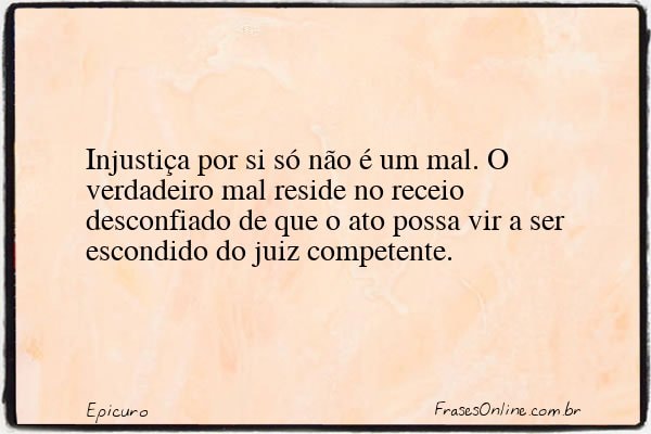 Frase de Epicuro