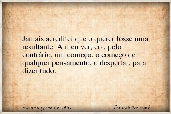 Frase de Émile-Auguste Chartier