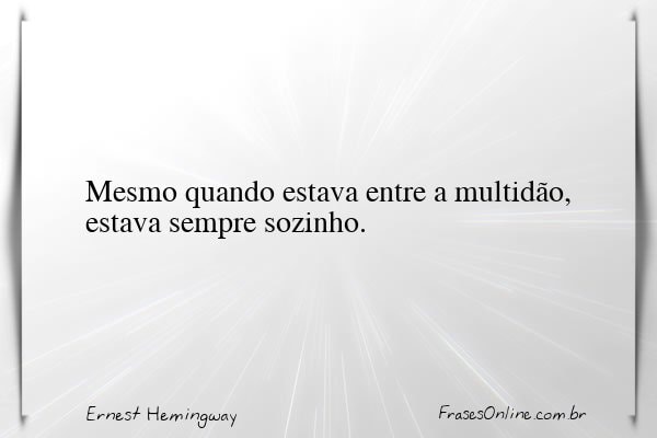 Frase de Ernest Hemingway
