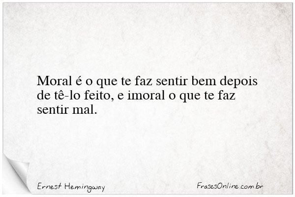 Frase de Ernest Hemingway