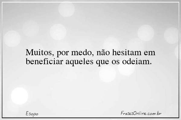 Frase de Esopo