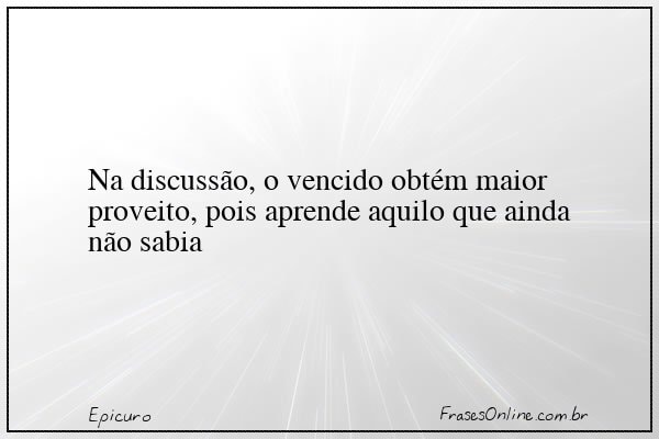 Frase de Epicuro