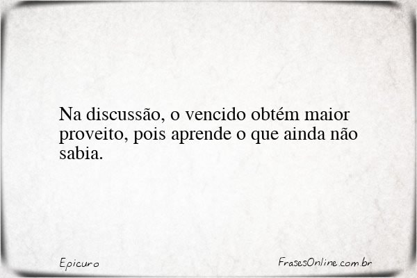 Frase de Epicuro