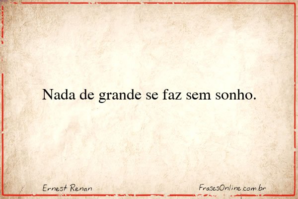 Frase de Ernest Renan