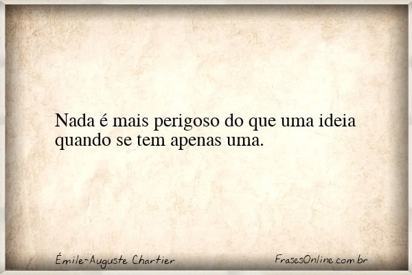 Frase de Émile-Auguste Chartier