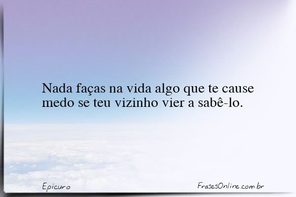 Frase de Epicuro