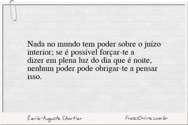 Frase de Émile-Auguste Chartier