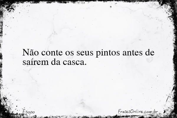Frase de Esopo