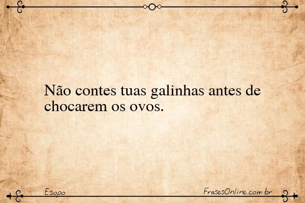 Frase de Esopo