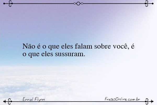 Frase de Errol Flynn