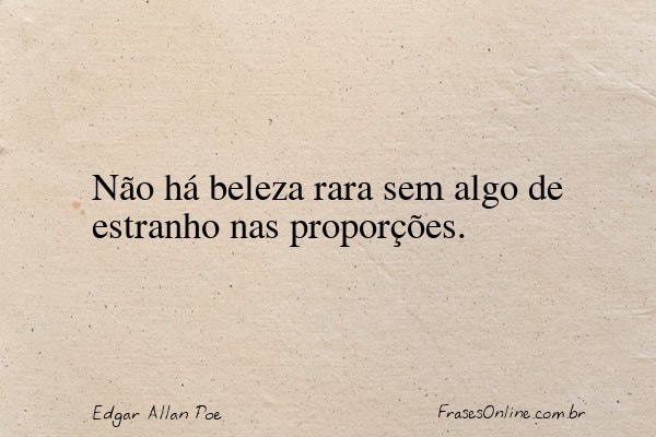 Frase de Edgar Allan Poe