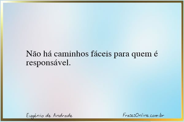 Frase de Eugénio de Andrade