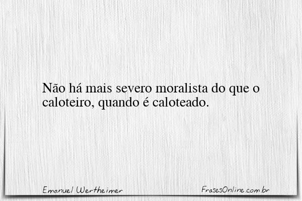 Frase de Emanuel Wertheimer