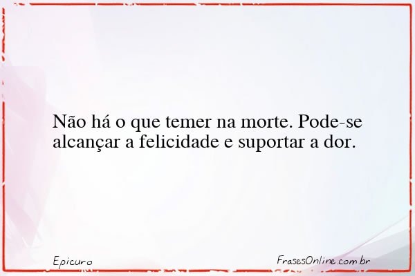 Frase de Epicuro