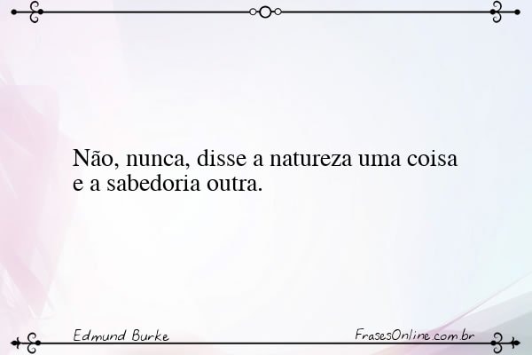 Frase de Edmund Burke
