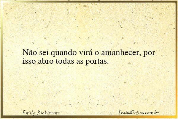 Frase de Emily Dickinson